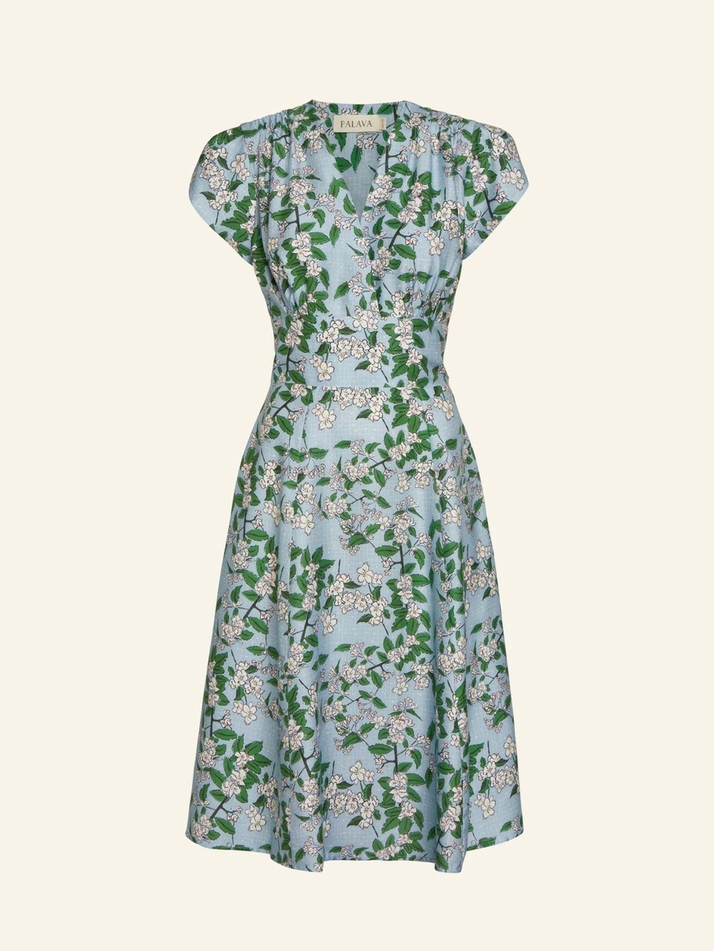 Palava Rita Dress- Blue Apple Blossom Size 14